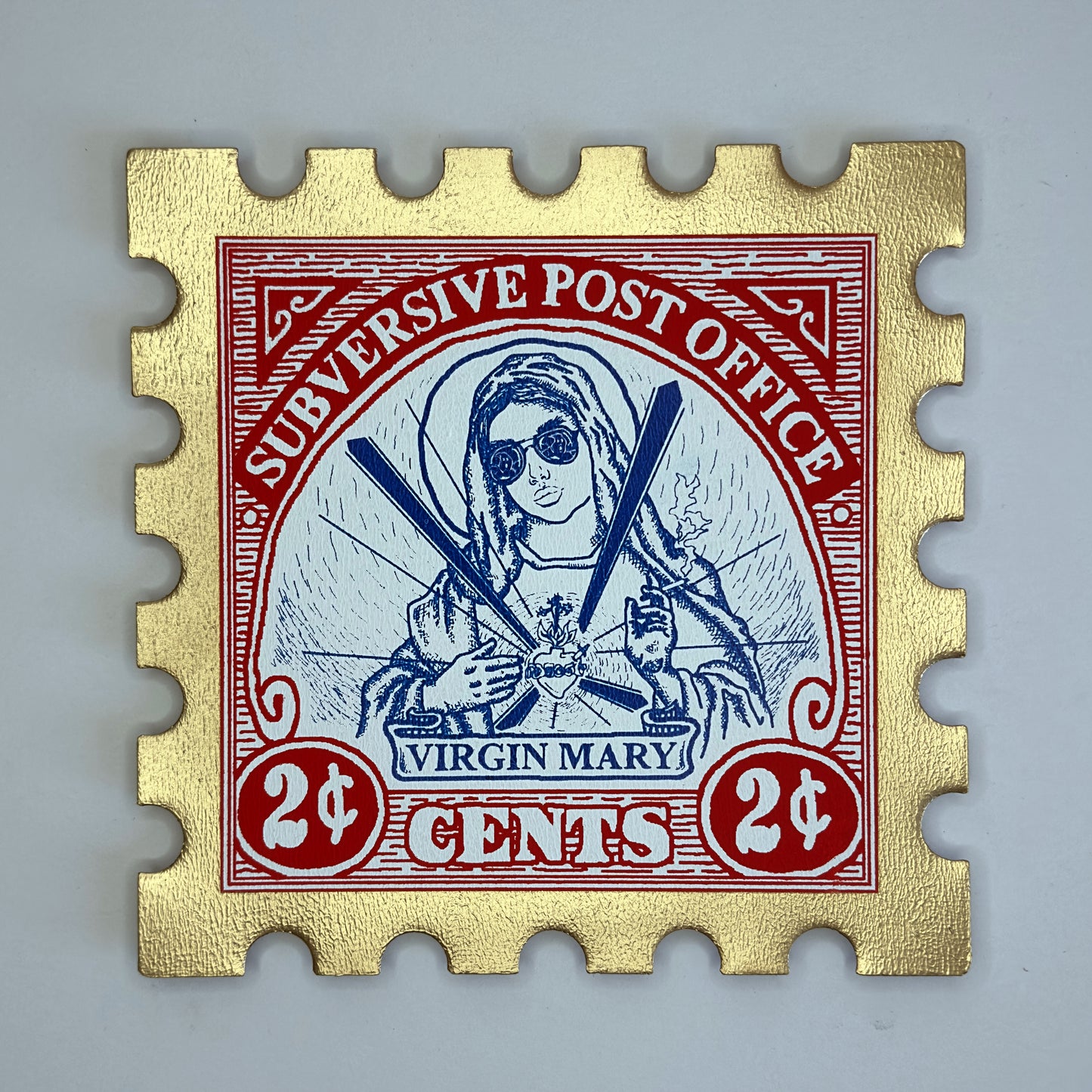 Virgin Mary Large Art Stamp