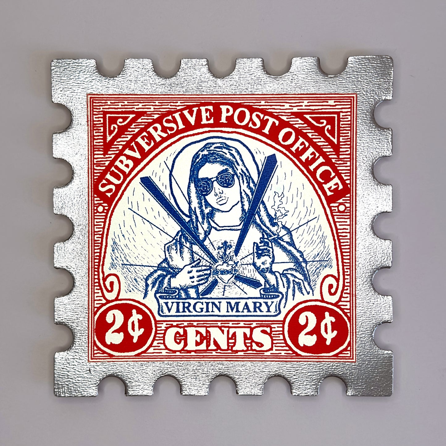Virgin Mary Large Art Stamp